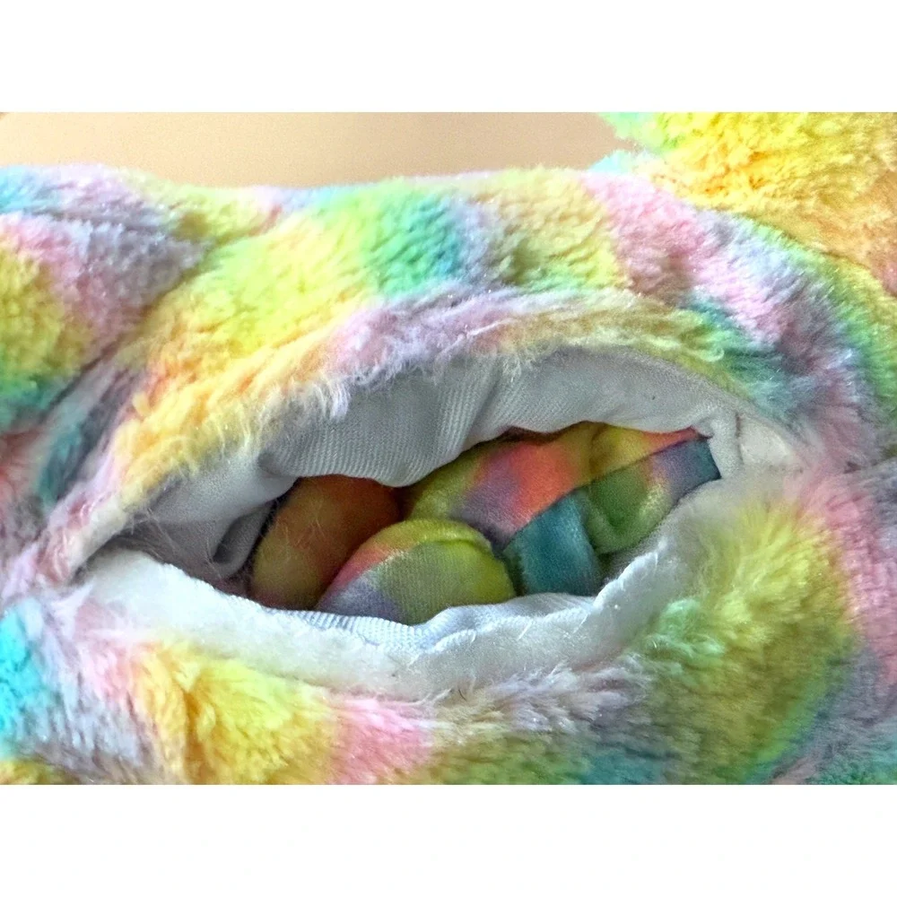 Just Play Rainbow Unicorn Surprise Plush‎ Mother and 1 Baby Tie Dye Pink Yellow - Picture 8 of 10